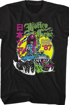Neon Japan Tour '87 Motley Crue T-Shirt