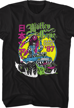 Neon Japan Tour '87 Motley Crue T-Shirt