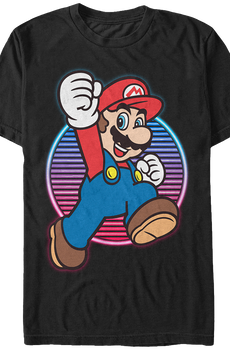 Neon Jump Super Mario T-Shirt