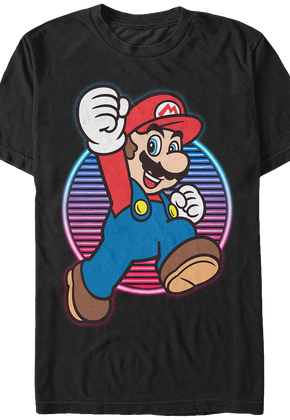Neon Jump Super Mario T-Shirt