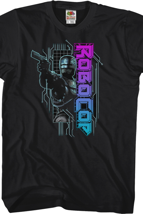 Neon Logo Robocop T-Shirtmain product image