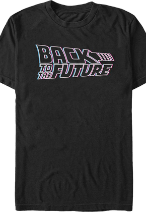 Neon Movie Logo Back To The Future T-Shirt