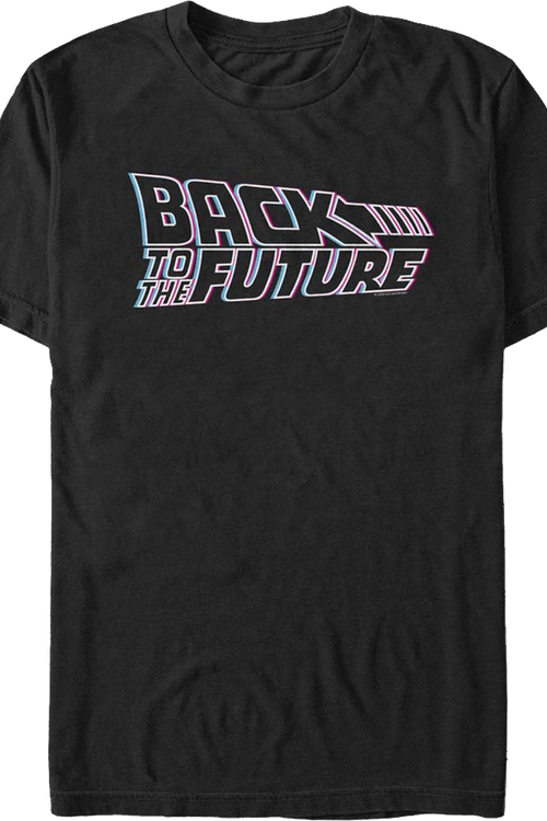 Neon Movie Logo Back To The Future T-Shirtmain product image