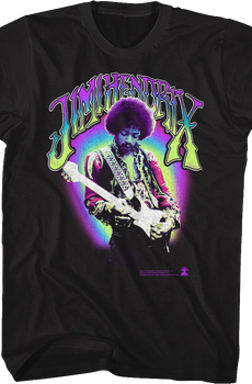 Neon Name Jimi Hendrix T-Shirt