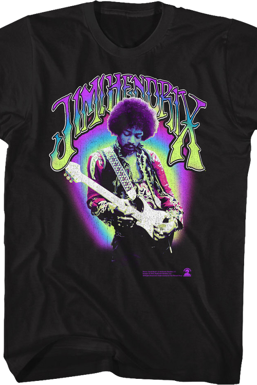 Neon Name Jimi Hendrix T-Shirtmain product image