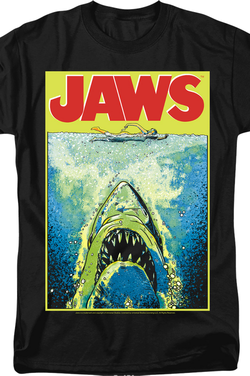Neon Poster Jaws T-Shirtmain product image