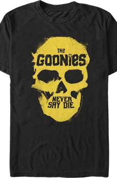 Never Say Die Skull Goonies T-Shirt