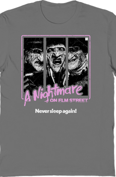 Never Sleep Again Nightmare On Elm Street T-Shirt