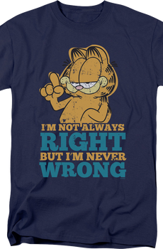 Never Wrong Garfield T-Shirt