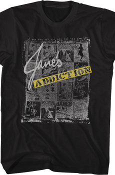 Newspaper Collage Jane's Addiction T-Shirt