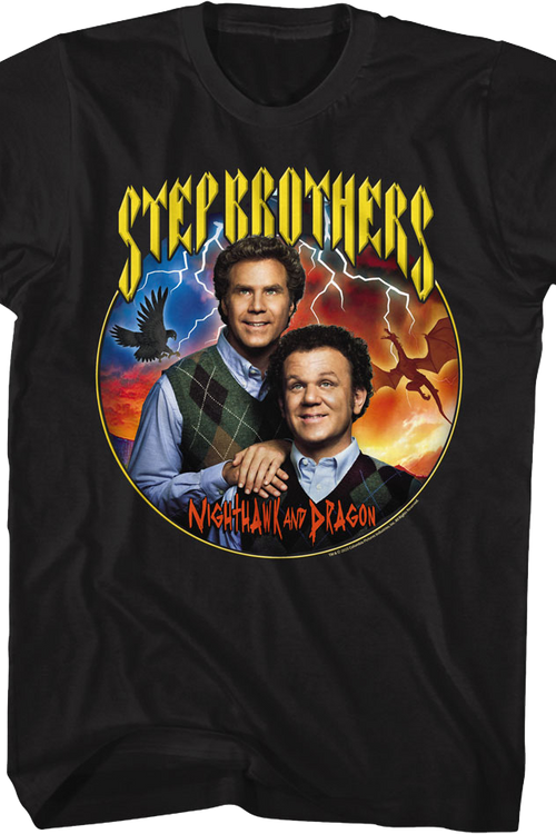 Nighthawk And Dragon Step Brothers T-Shirtmain product image