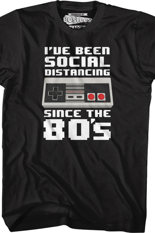 Nintendo Controller Social Distancing Since The 80's T-Shirtmain product image