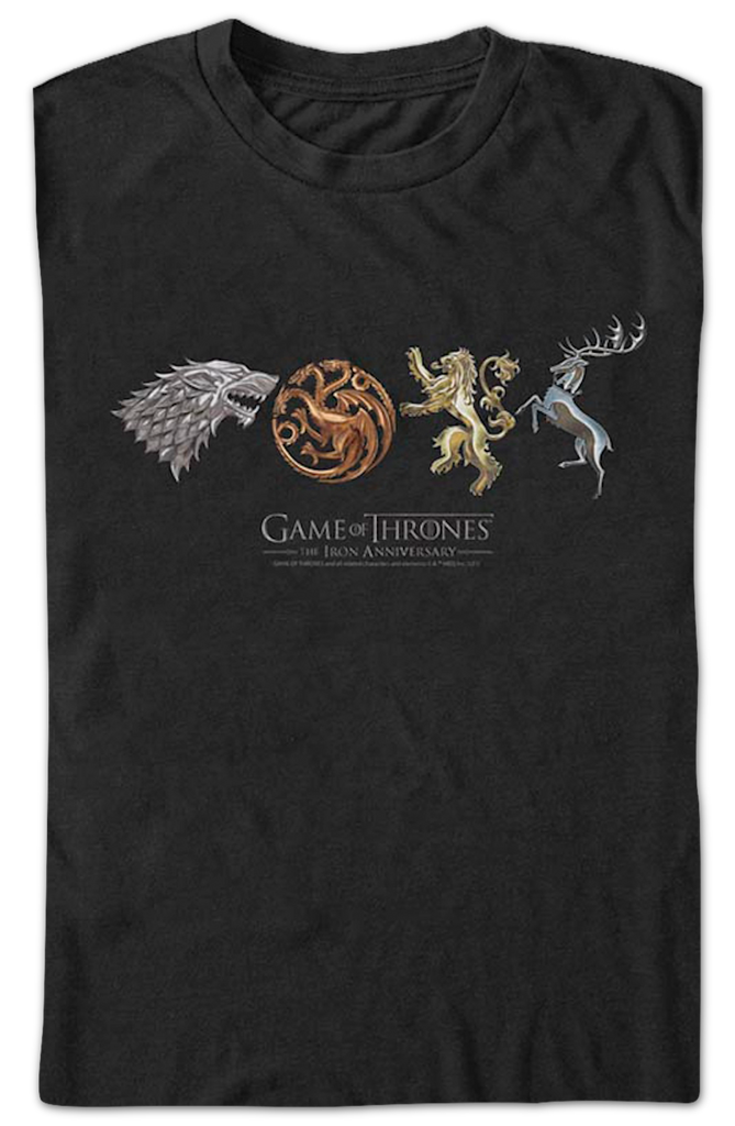 Great Houses Game Of Thrones TShirt