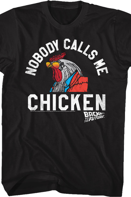 Nobody Calls Me Chicken Back To The Future T-Shirtmain product image