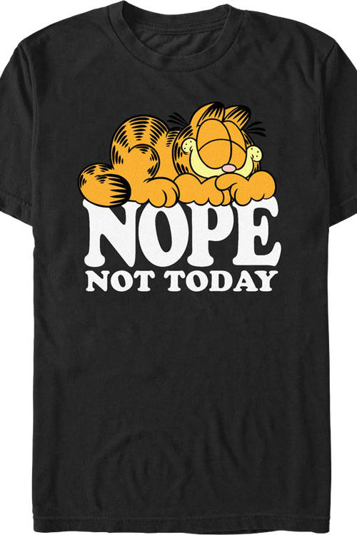 Nope Not Today Garfield T-Shirtmain product image