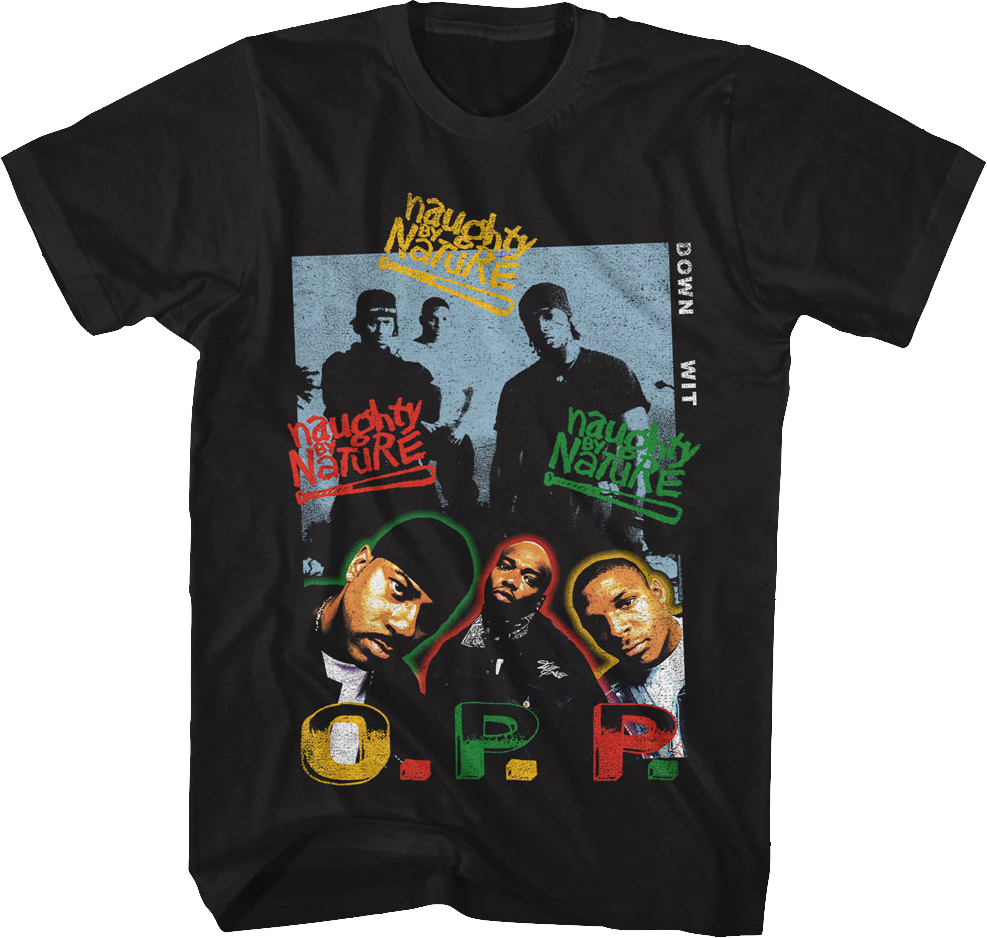 Naughty by Nature Tシャツ XL ブラック,グレー O.P.P. Collage Naughty By Nature T-Shirt