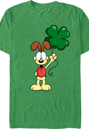Odie's Shamrock Balloon Garfield T-Shirt