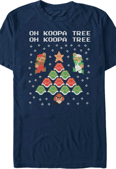 Oh Koopa Tree Super Mario Bros. Christmas T-Shirt