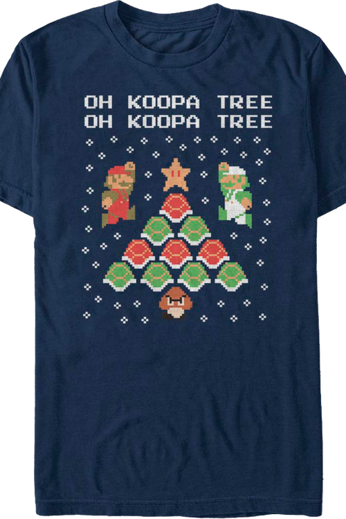 Oh Koopa Tree Super Mario Bros. Christmas T-Shirtmain product image