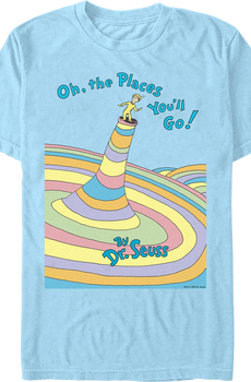 Oh, The Places You'll Go Cover Dr. Seuss T-Shirt