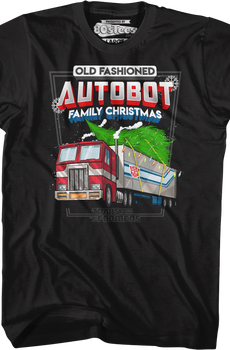 Old Fashioned Autobot Family Christmas Transformers T-Shirt