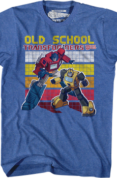 Old School Optimus Prime And Bumblebee Transformers T-Shirt
