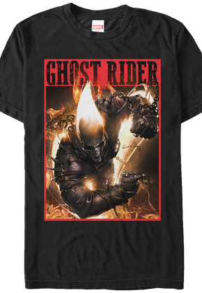 On Fire Ghost Rider T-Shirt
