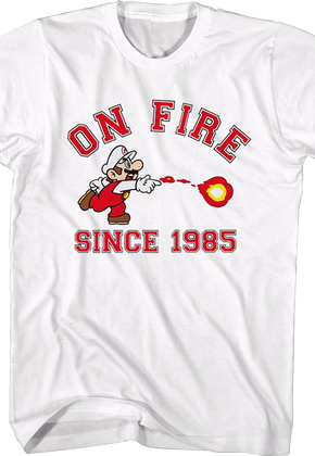 On Fire Since 1985 Super Mario Bros. T-Shirt