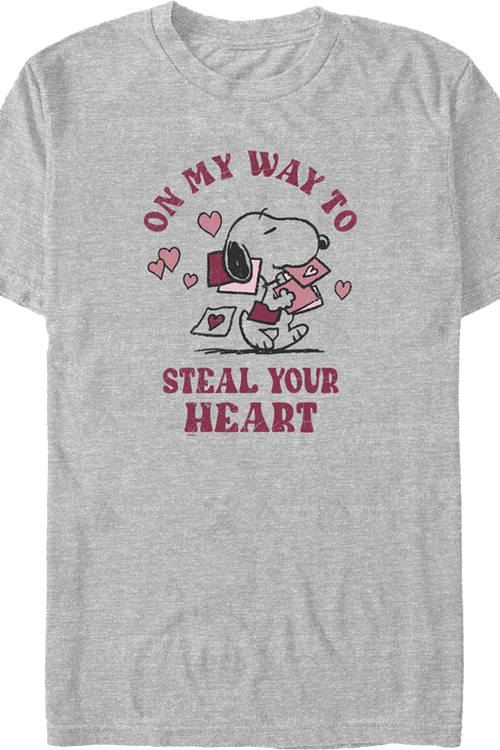 On My Way To Steal Your Heart Peanuts T-Shirtmain product image