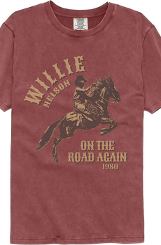 On The Road Again Willie Nelson Comfort Colors Brand T-Shirt