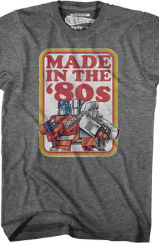 Optimus Prime And Megatron Made In The '80s Transformers T-Shirt