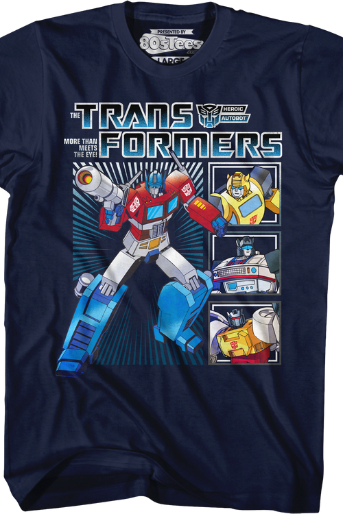 Optimus Prime and the Autobots Transformers T-Shirtmain product image