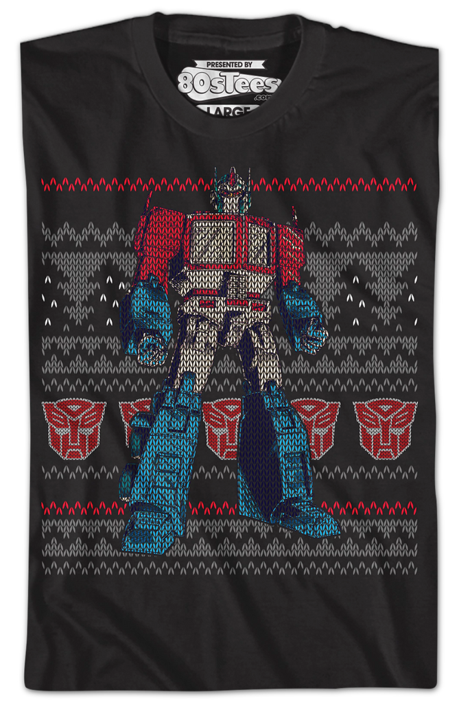 Transformers ugly christmas online sweater