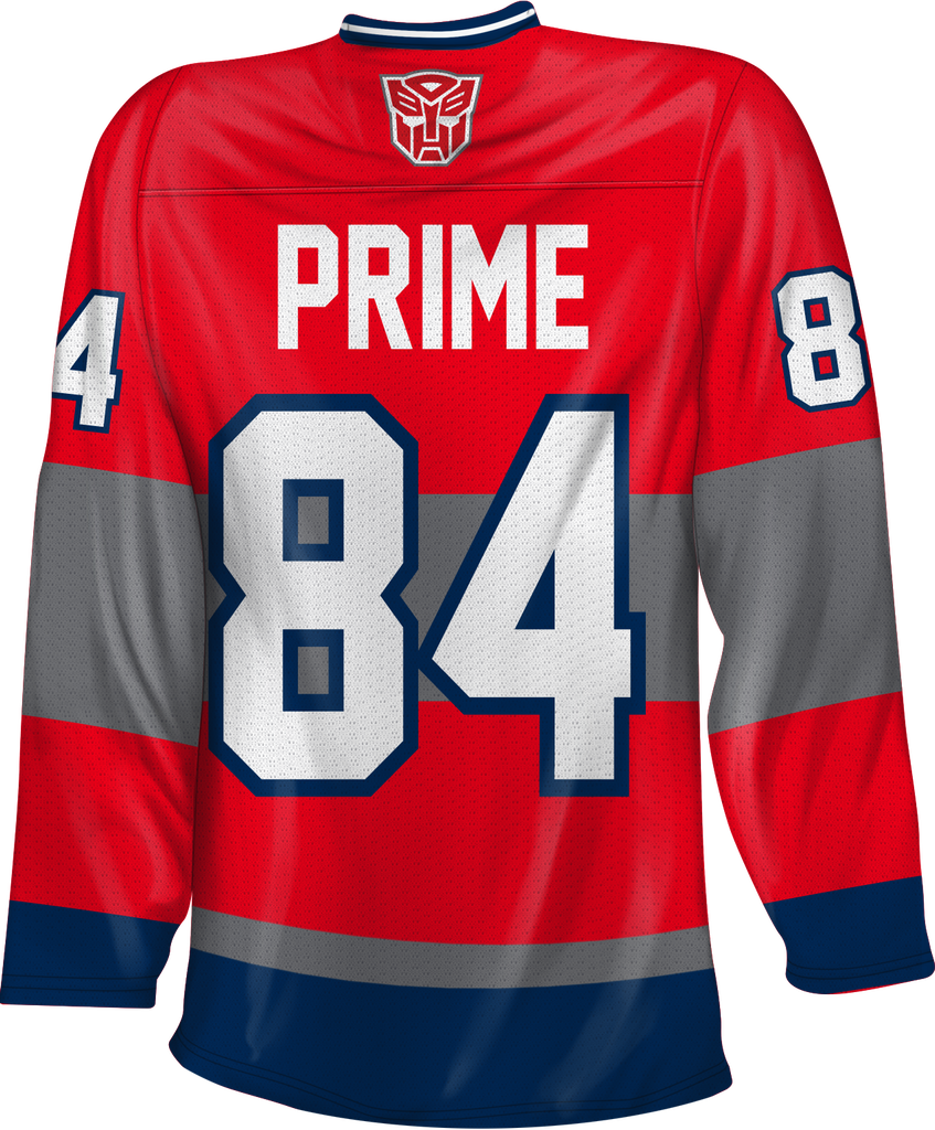 Optimus Prime Hockey Jersey: Transformers, Autobots Mens Jerseys