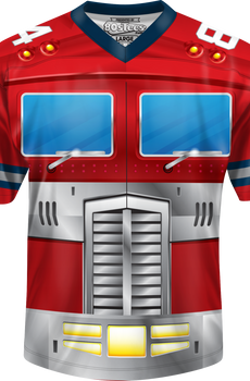 Optimus Prime Transformers Football Jersey