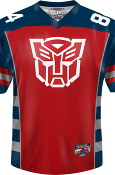Autobots Optimus Prime Transformers Football Jersey