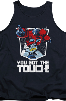 Optimus Prime You Got The Touch Transformers Tank Top