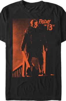 Orange Jason Voorhees Photo Friday The 13th T-Shirt
