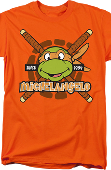Orange Michelangelo Since 1984 Teenage Mutant Ninja Turtles T-Shirt