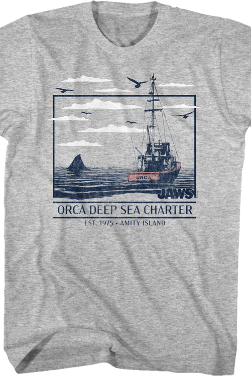 Orca Deep Sea Charter Amity Island Jaws T-Shirtmain product image