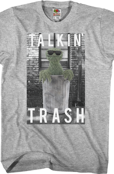 Oscar The Grouch Talkin' Trash Sesame Street T-Shirt