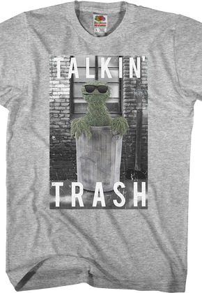 Oscar The Grouch Talkin' Trash Sesame Street T-Shirt