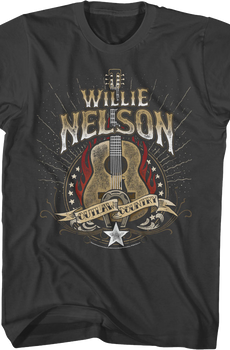 Outlaw Country Guitar Willie Nelson T-Shirt
