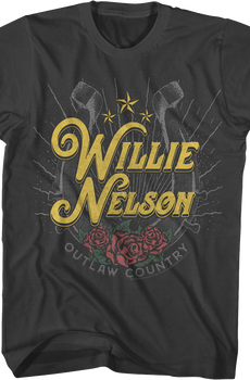 Outlaw Country Horseshoe Willie Nelson T-Shirt
