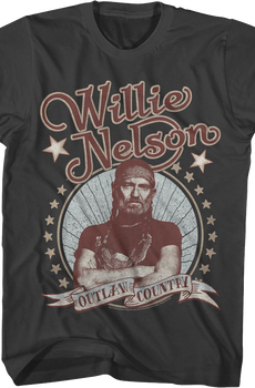 Outlaw Country Willie Nelson T-Shirt