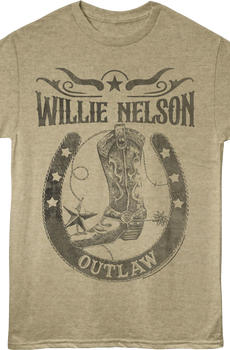 Outlaw Horseshoe Willie Nelson T-Shirt