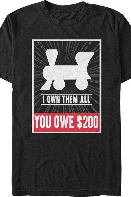 Own All Railroads Monopoly T-Shirtmain product image
