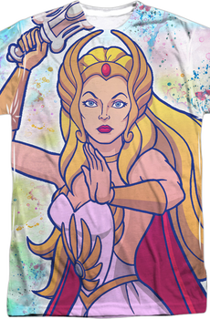 Paint Splattered She-Ra Masters of the Universe T-Shirt