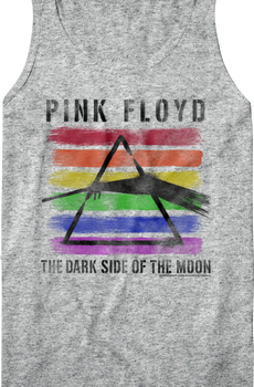 Painted Dark Side of the Moon Pink Floyd Tank Top