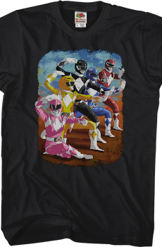 Painting Mighty Morphin Power Rangers T-Shirt